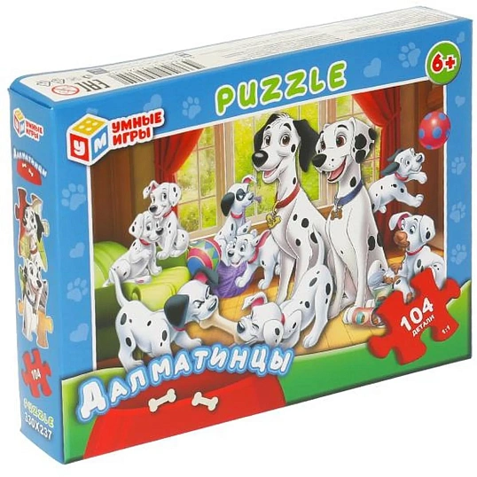 Пазл puzzle 104 детали Далматинцы, 4660254456150