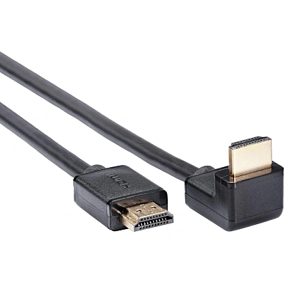 Кабель HDMI---HDMI ver 2.1 8K@60Hz угол 90град  1м, Telecom <TCG256-1M