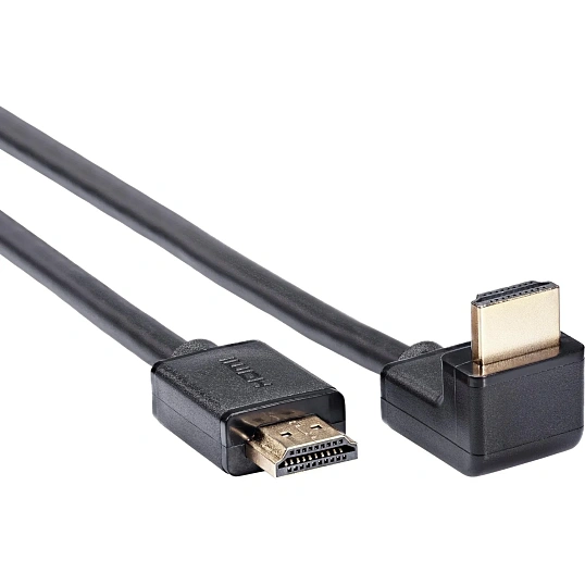 Кабель HDMI---HDMI ver 2.1 8K@60Hz угол 90град  2м, Telecom <TCG256-2M