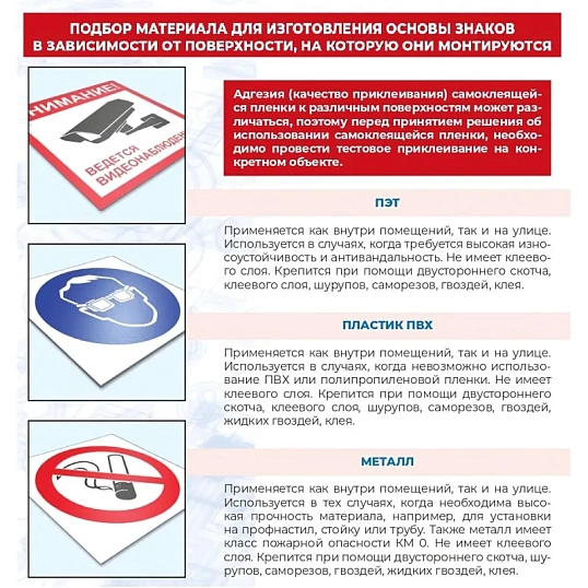 Знак безопасности V18 Стой! Опасная зона, 150x300 мм, пластик