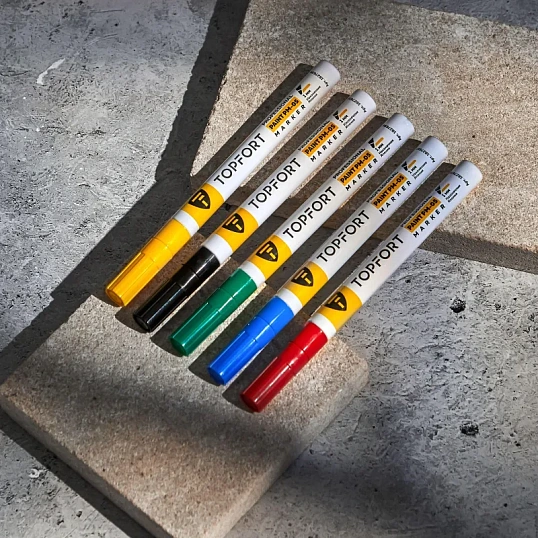 Маркер лаковый TOPFORT Paint 1 мм желтый