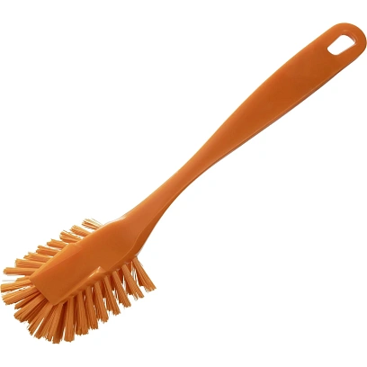 Щетка для посуды 255х28 мм полужесткая 0,08 кг.,оранжевый 10463-7