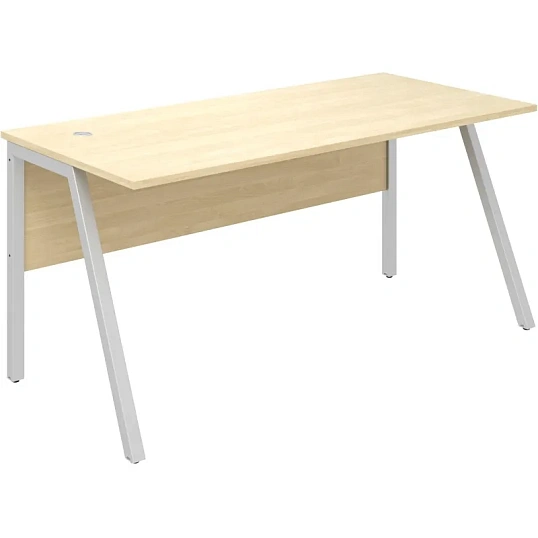 Стол письменный IN Рондо м/к S2349 1580х750х750 береза/серый