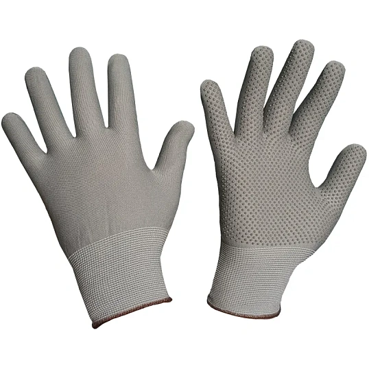 Перчатки защитные нейлоновые с ПВХ арт.nl11pd (р.7/9)