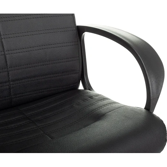 Кресло VB_EChair 659LT PU черный эко.кожа крестов. пластик