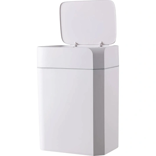 Ведро мусорное Kitchen Joy сенсорное пластиковое белое 16л_KJ-JAH6116
