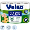 Бумага туалетная Linia Veiro Classic 2сл бел втор 17,5м 140л24рул/уп 5с224