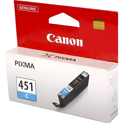 Картридж струйный Canon CLI-451C (6524B001) гол. для MG5440/6340 iP7240