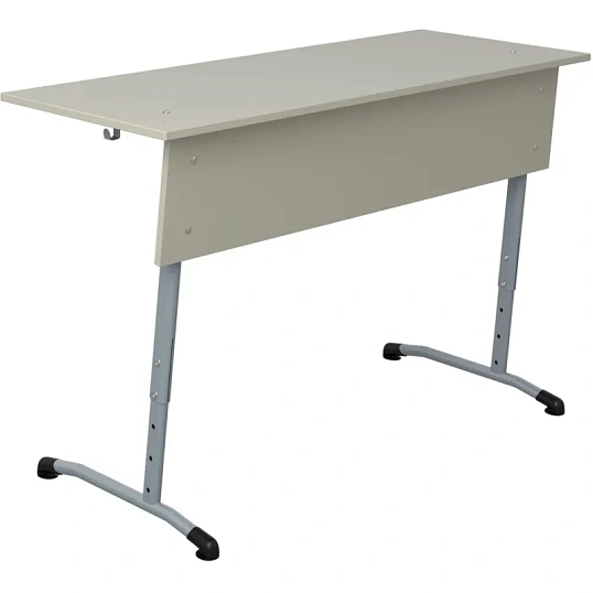 Парта МЕТ_ Стол ученический Гармония 2-местный 3-7г.р. серый/серый