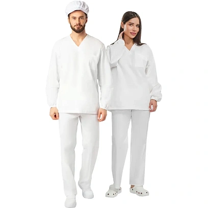 Костюм пекаря универсальный/у05-КБР дл.рук. (р.52-54) р.170-176