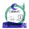 Патч-корд Cabeus PC-UTP-RJ45-Cat.6-1m-GN-LSZH U/UTP,кат.6,2xRJ45/8p8c,зелен