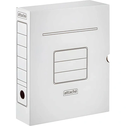 Короб архивный белый ATTACHE 75мм гофрокартон, 5шт.уп