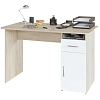 Стол компьютерный Сокол_Стол письменный СПм-03.1  с тумбой Дуб сонома/белый