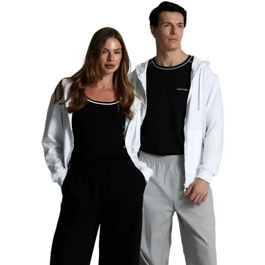 Толстовка на молнии с капюшоном Siverga 2.0,белая, L