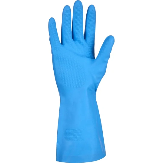 Перчатки КЩС нитриловые TOPFORT Профхим Нит К80 Щ50 цв.синий разм 10