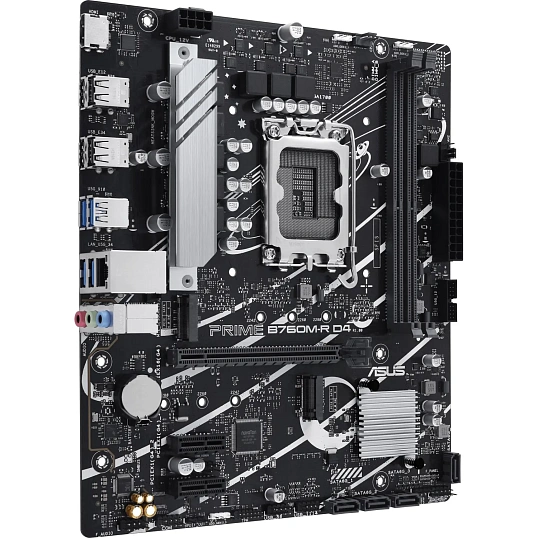 Материнская плата ASUS PRIME B760M-R D4 LGA1700 mATX 2xDDR4