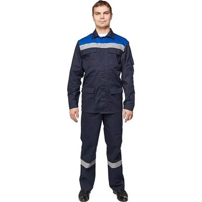 Костюм рабочий летний муж л05-КПК син/вас (р.56-58) 158-164 (Арсенал-СП)