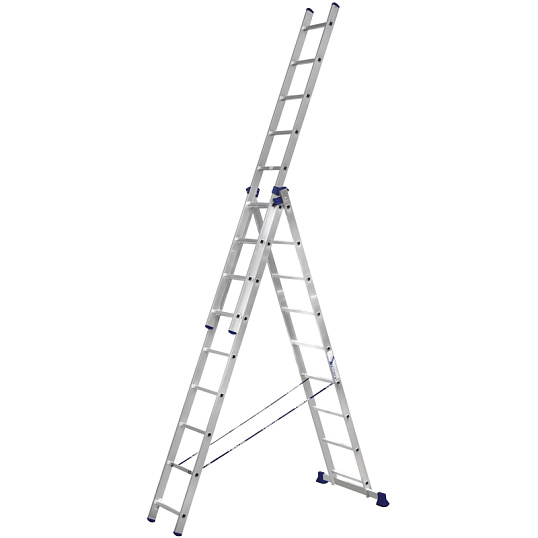 Лестница Алюмет алюминиевая трехсекционная 3x9 5309