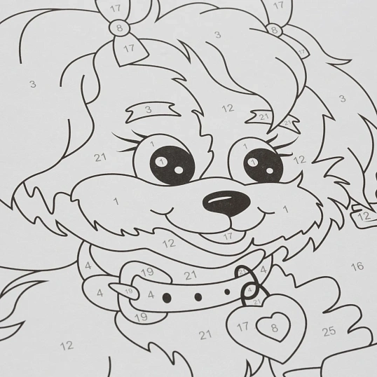 Картина по номерам  для малышей Щенок-озорник, Ркн-039