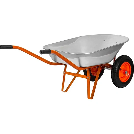 Тачка садово-строительная 2-х колесная СТРОЙМАШ, в коробке, 80л/190кг 17037