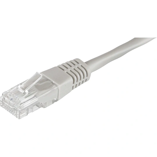 Патч-корд BigTech OPCC006 UTP CCA кат.5e/10м/литой/многожильный (серый)