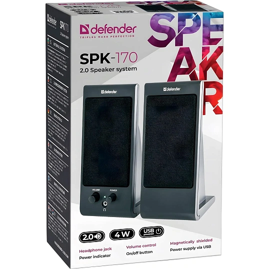 Акустическая система 2.0 Defender SPK-170