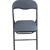 Стул складной ЮТК Easy Chair экокожа, черный 78х45х46,5см