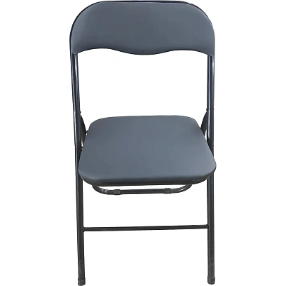 Стул складной ЮТК Easy Chair экокожа, черный 78х45х46,5см