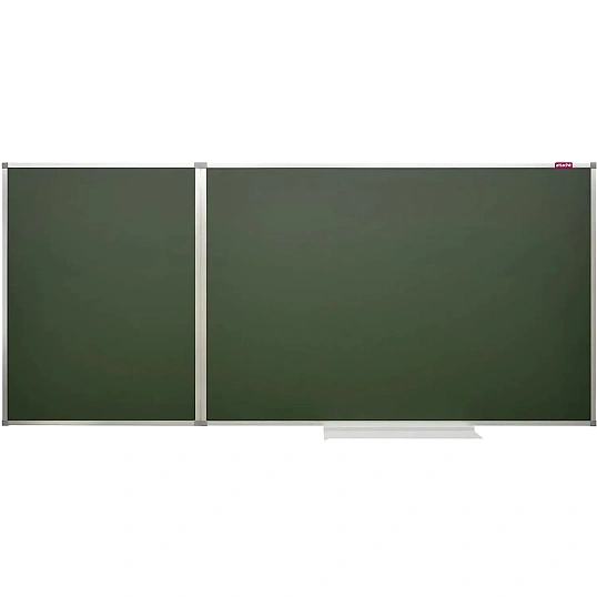 Доска магнитно-меловая Attache 2-х секционная без разлиновки