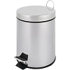 Ведро мусорное с педалью 5 л нерж.сталь, металл с педалью, внутр.контейнер