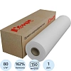 Бумага широкоформатная Комус 80г 594мм x150м 76.2мм
