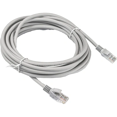 Патч-корд LSZH ExeGate UTP-RJ45-RJ45-5e-10M-LSZH-GY, UTP, cat.5e, 10м, серы