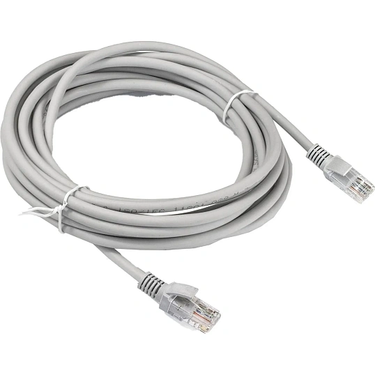 Патч-корд LSZH ExeGate UTP-RJ45-RJ45-5e-10M-LSZH-GY, UTP, cat.5e, 10м, серы