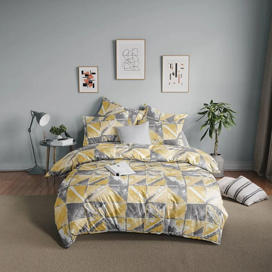 Постельное белье 2сп Макси  Бязь (нав.50х70-2шт),Marble