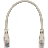 Патч-корд UTP Cablexpert PP6U-0.25M кат.6, 0.25м, серый