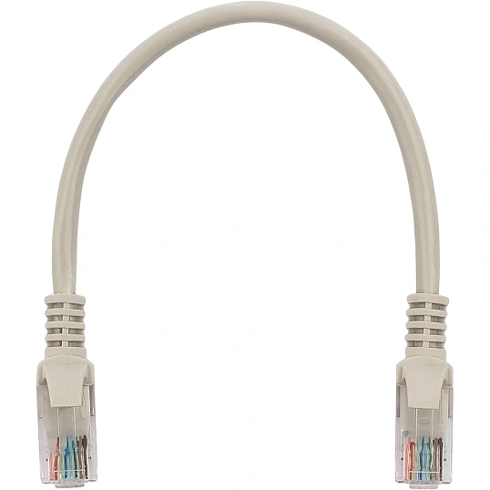 Патч-корд UTP Cablexpert PP6U-0.25M кат.6, 0.25м, серый