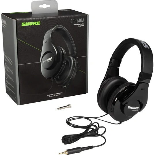 Наушники Shure SRH240A, профессиональные закрытого типа