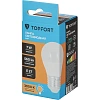 Лампа светодиодная Topfort E27 7W 3000K шар