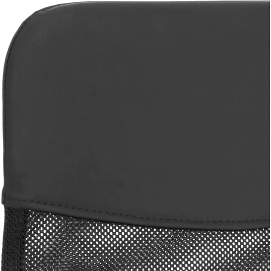 Кресло ТЧ Комус Мебель Easy Chair 619, сетка/экокожа, черный, хром