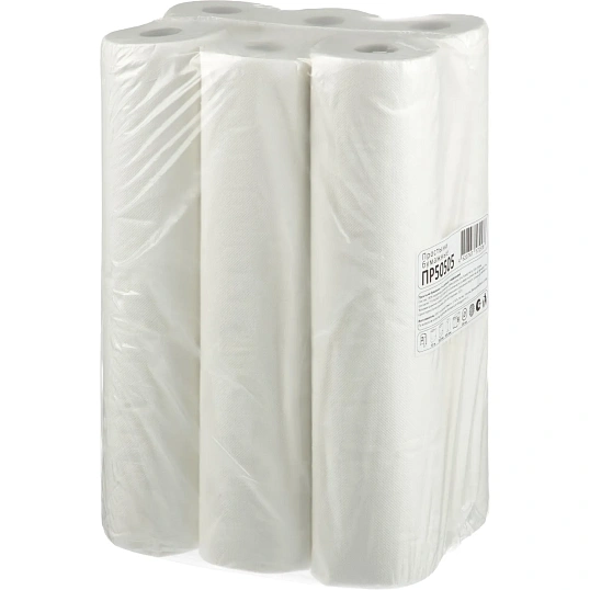 Простыни бумажные Jasmin 2х сл. 50 м. белые, 6 рул/уп