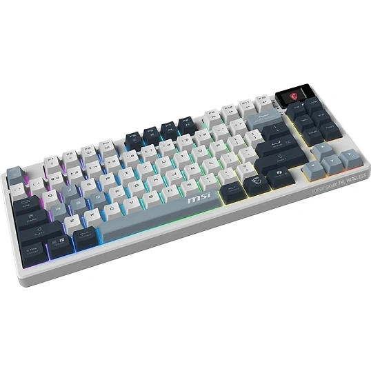 Клавиатура MSI (S11-43RUP01-HH9)Forge GK600 механ.бел/син USB BT/R gamer L