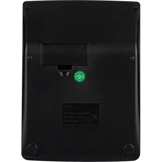 Калькулятор настольный ПОЛНОРАЗМ. Deli E1671, 12-р,дв.пит,185x135мм,мет,срб