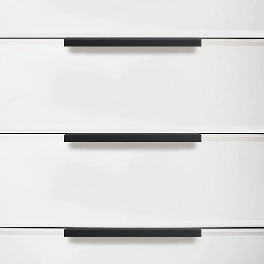 Ручка УЗК_профиль меб.StahlBuro A306-128(16674) BL матовый черный 2шт/уп