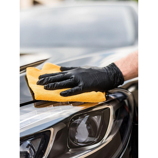 Перчатки PACLAN одноразовые нитрил неопудренные черные р-р L 100шт/уп, ПС