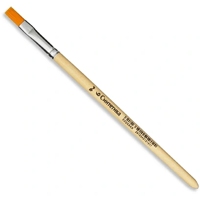 Кисть №1School синтетика №6 плоская