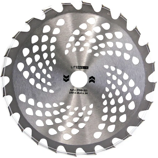 Диск для триммера LiteWerk 230х25.4х24 Standart (2705-321)