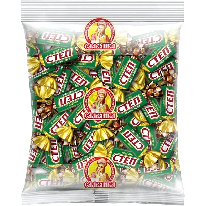 Конфеты шоколадные Степ лесной орех с арахисом и фундуком,  1кг