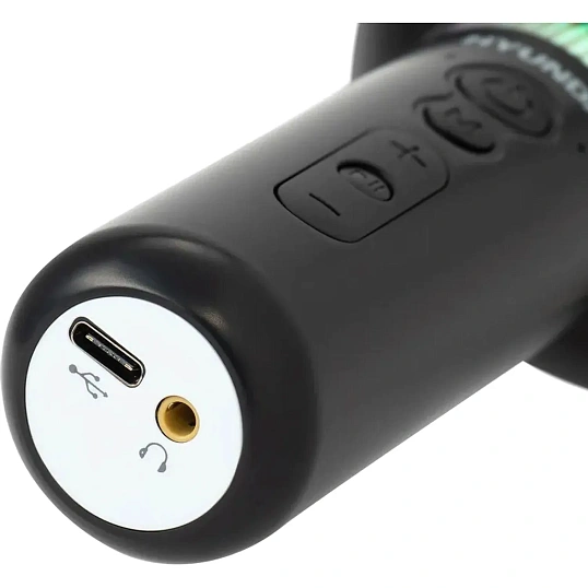 Микрофон Hyundai H-MIC101, черный, беспроводной