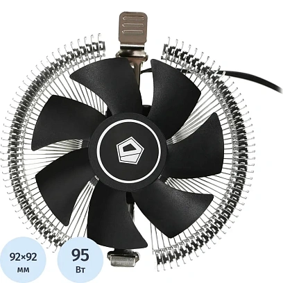 Кулер ID-Cooling DK-01T Soc-AM5/AM4/1151/1200/1700 черный 3-pin 24dB Al 95W