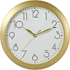 Часы настенные, модель 01, диаметр 290мм, пластик, золото, 11171183